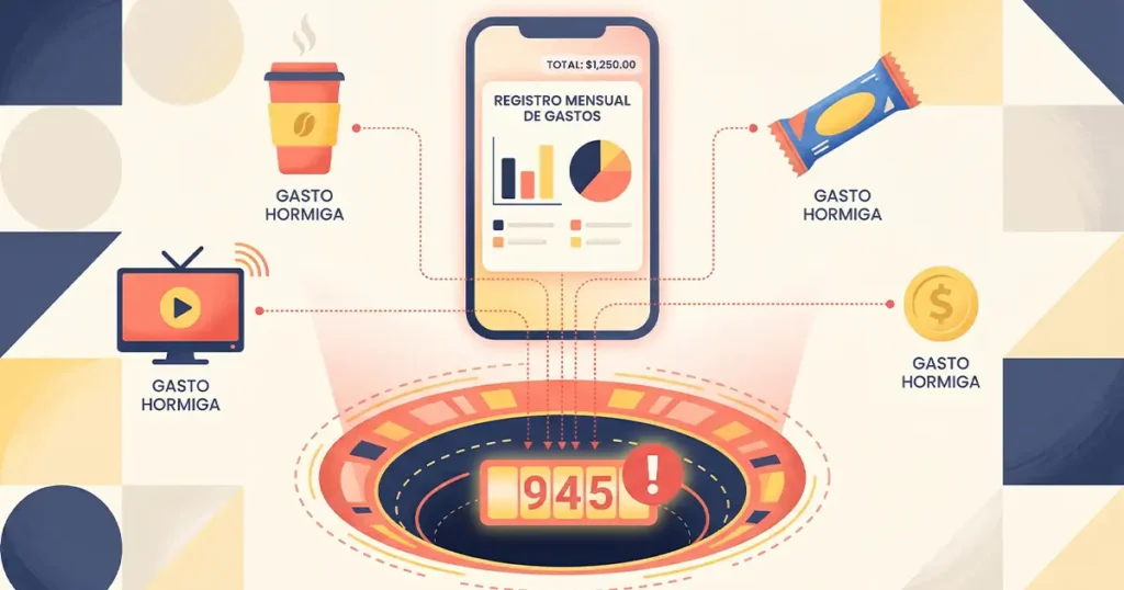 Reduce los gastos hormiga
