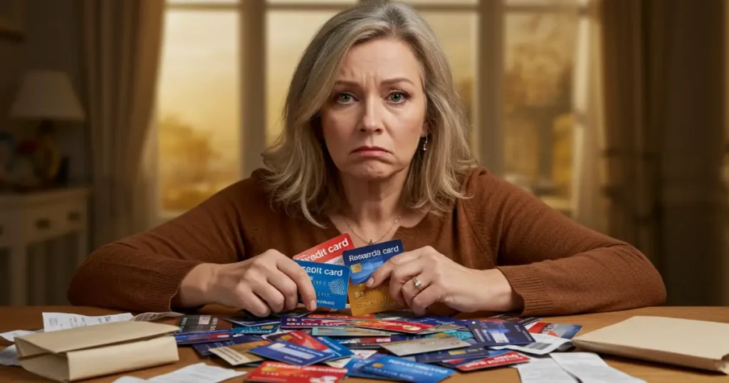 Mujer con tarjeta de credito